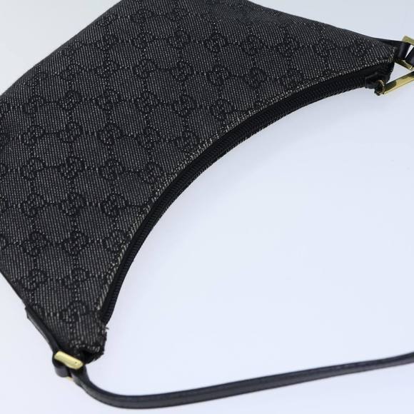 GUCCI GG Canvas Hand Bag Black Auth ep3704 - Picture 6 of 16